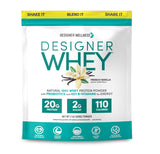 Designer Wellness, Designer Whey, Natural Whey Protein Powder with Probiotics, Fiber, and Key BVitamins for Energy, GlutenFree