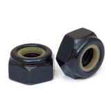MonsterBolts - M10 Nylon Insert Lock Nuts, DIN 985, Alloy Steel, Black Oxide, 10 Pack