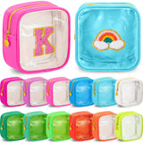 Kacctyen 12 Pcs Mini Makeup Bag Nylon Small Pouch for Purse Mini Square Nylon Pouch with Zipper Small Cosmetic Travel Makeup Bag