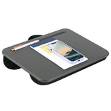 LAPGEAR Compact Lap Desk Charcoal Fits up to 15 Inch Laptops Style No. 43105