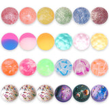 Pllieay 24 Pieces Bouncy Balls, 8 Styles Bouncy Balls for Kid, 32 mm High Bouncing Ball with Storage Bag ffor Kids Party Favors,