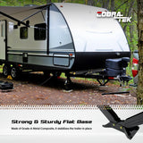 Cobra-Tek Universal RV Camper Travel Trailer Stabilizer Leveling Scissor Jack, Bolt-on or Weld-on, 2500 lbs Load Capacity, 24