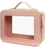 LETGO Clear Makeup Bag, Travel Toiletry Cosmetic Bag Case Portable Clear Makeup Organizer Transparent Storage Bag Fit Carry-on T