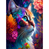 AZQSD Cat Diamond Painting Kits for Adults Diamond Art Kits 5D AB Drill Paintings with Diamond Dots Animals Full Drill Round Gem
