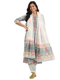 Libas Women'S Cotton Kurta Set (400083O_Blue_M)