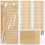 Zhanmai 36 Set Rustic Baby Shower Favors for Guests Include 36 Ballpoint Pens 36 Thank You Cards 36 Bags and Ties Baby Shower Re