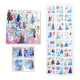 The Cubby Cart Snow Princess Kawaii Self Adhesive Stickers 96 Sheets Cute Washi For Project, Snowy Wonderland Girls 400+ Sticke