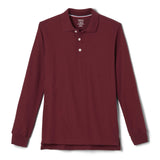 French Toast Boys Pique Polo School Uniform Shirt With Long Sleeves For Boys And Girls -Like New