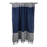 Navy Urban Cityscape Border Throw