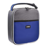 Small Insulated Lunch Bag, Mini Thermal Portable Cooler Lunch Box Tote with Dual Zipper Closure for Men and Women, Blue