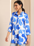 Libas Women'S Silk Blend Printed Regular Tunics (98166 White White M