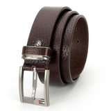 Gil MenS Stylish Premium Genuine Leather Branded Belt 40 Mm Wide Black,Brown And Tan Design Durable & Versatile Accessory Fo
