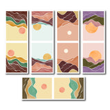 woopme Nature Scenery Magnetic Bookmark Boys Girls Kids Students Books Lovers Readers Gift Magnetic Page Clips Folding 5 PCs