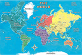 YOUNG EXPLORER WORLD MAP 42X30