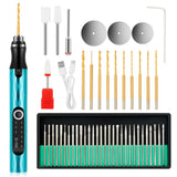 Precision Electric Engraving Pen, 3 Speed Cordless Engraver Tool with 47 Bits & Case, USB-C Rechargeable, Mini Engraving Kit for