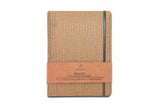 Visual Echoes eka Series Premium Handwoven Paper Cover Undated Diary With Elastic Closure Hardbound, Ruled, A5, Natural Shade