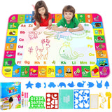 Doodle Pad for Toddlers 1-3, 40 X 27 Inch Extra Large Water Painting Drawing Color Doodle Mat, Educational Toys for 3+ Year Old,