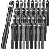 Rossesay 36 Pack Mini Pen Flashlights Bulk LED Pen Lights Aluminum Pocket Flashlights with Clips Small Handheld Torches Gifts fo