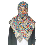 Switchon Female Rayon Anti Pollution Full Face Scarf Uv Sun Rays Protection Scarf For Women Free Size (Multi2)