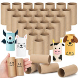 Henoyso 50 Packs Cardboard Tubes for Craft 1.5 x 3.4 Inches DIY Empty Toilet Paper Rolls Craft Cardboard Paper Round Tubes for K