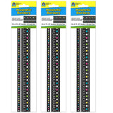 Teacher Created Resources Chalkboard Brights Magnetic Borders, 24 Feet Per Pack, 3 Packs