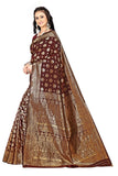 Sugathari Womens Banarasi Saree Pure Kanjivaram Silk Saree Soft New Ladies 2023 Design Wear Pattu Sarees Latest Cotton Party Sari Collections With Blouse Piece For Wedding Sadi (Sam Pari-161 Maroon)