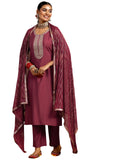 Libas Women'S Silk Blend Kurta Set (Gs963_Rust