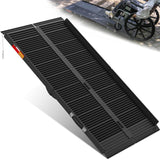 VNN Portable Wheelchair Ramp 5FT, Black Seamless Non-Slip Aluminum Ramps for Wheelchairs for Home, Handicap Wheelchair Ramps for