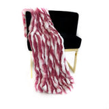 Plutus White Berry Snow Chinchilla Faux Fur Luxury Throw Blanket 60In X 90In