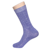 Hans Dress Design Cotton Socks Melange Crew (Melange Blue, 5)