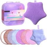 BS-MALL Gentle Facial Sponge -10 Pcs Set Face Clean Sponges Reusable Makeup Removal Pads Clean Deep Down Dirt & Makeup Using Onl