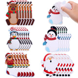 Outus 30 Pieces Christmas Notepad Winter Theme Self Sticky Notes Holiday Memo Notes for Work Study Decoration Present, Christmas
