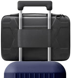 Hard Case Laptop Travel Bag for 13and 14inch Computers for MacBooks with Luggage Sleeve - Carrying Handle, Padded Should