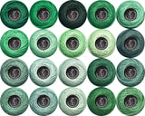 Soft 20 Colors Classic Crochet Thread 20 Pack,100% Cotton (Emerald Green-562-3818)