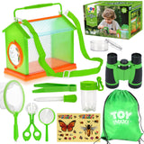 TOY Life Bug Catcher for Kids, Bug Catching Kit Kids Explorer Kit with Bug Net, Catching Tool, Tweezers, Magnifying Glass, Binoc