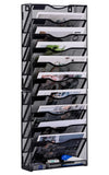 Pouhucy 10 Tier Hanging Wall File Organizer Magazine Mail Holder Paper Tray