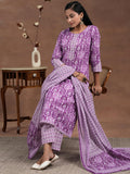 Libas Women'S Pure Cotton Kurta Set (278340R Purple M