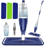 Microfiber Spray Mop for Floors Cleaning: Wet Dry Hardwood Floor Mops with 3 Washable Reusable Pads for Swiffer Powermop - Flat