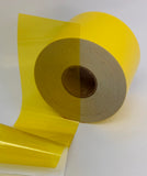 Transparent Vinyl Tape with Self-Adhesive. (2 inch x 25 ft, Yellow)