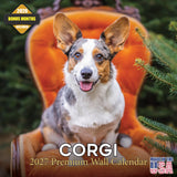 Corgi Calendar 2027 - 16 Month Dog Wall Calendar, Monthly Planner, Large Writing Blocks, Thick No Bleed Paper, Made in USA, Gift