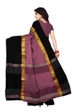 Dhruvi Trendz Women Art Silk Saree(Dt-S1275_Black_Free Size)