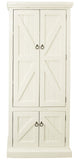 American Heartland Mfg. Rustic Double Door Pantry, Soft White