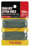 Tajima PLITOL ChalkRite Replacement 1.0 mm Extra Bold SnapLine 100 ft. Braided Line