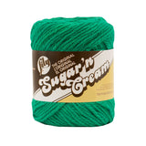 Lily Sugar N Cream The Original Solid Yarn, 2.5oz, Medium 4 Gauge, 100% Cotton Mod Green Machine Wash & Dry