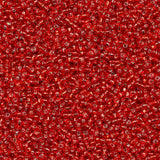 2mm Red Seed Beads for Jewelry Making 200 Grams About 18880pcs,12/0 Glass Craft for Making Earrings, Bracelets, Pendants, Waist