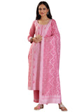 Libas Women's Pure Cotton Kurta Set (27221_Pink