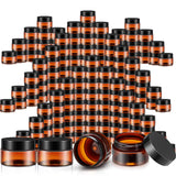 Lanties 200 Pcs 4 oz Empty Bulk Plastic Container Jars with Lid Leak Proof Round Plastic Jars Small Cosmetic Travel Containers f