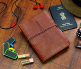 Whats Your Kick Eiffel Tower Handmade Paper Leather Cover Notebook (A5 Size, 160 Pages)
