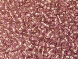 Large Czech Glass Seed Beads Size:6/0 40 gr / 1.4 oz (Light Pink - Silver Lined)