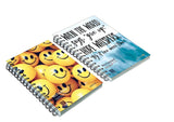 Askprints A5 Notebook (Unruled Wire Bound Spiral Notebook, Multi Color Yellow Blue) (Pack Of 2)